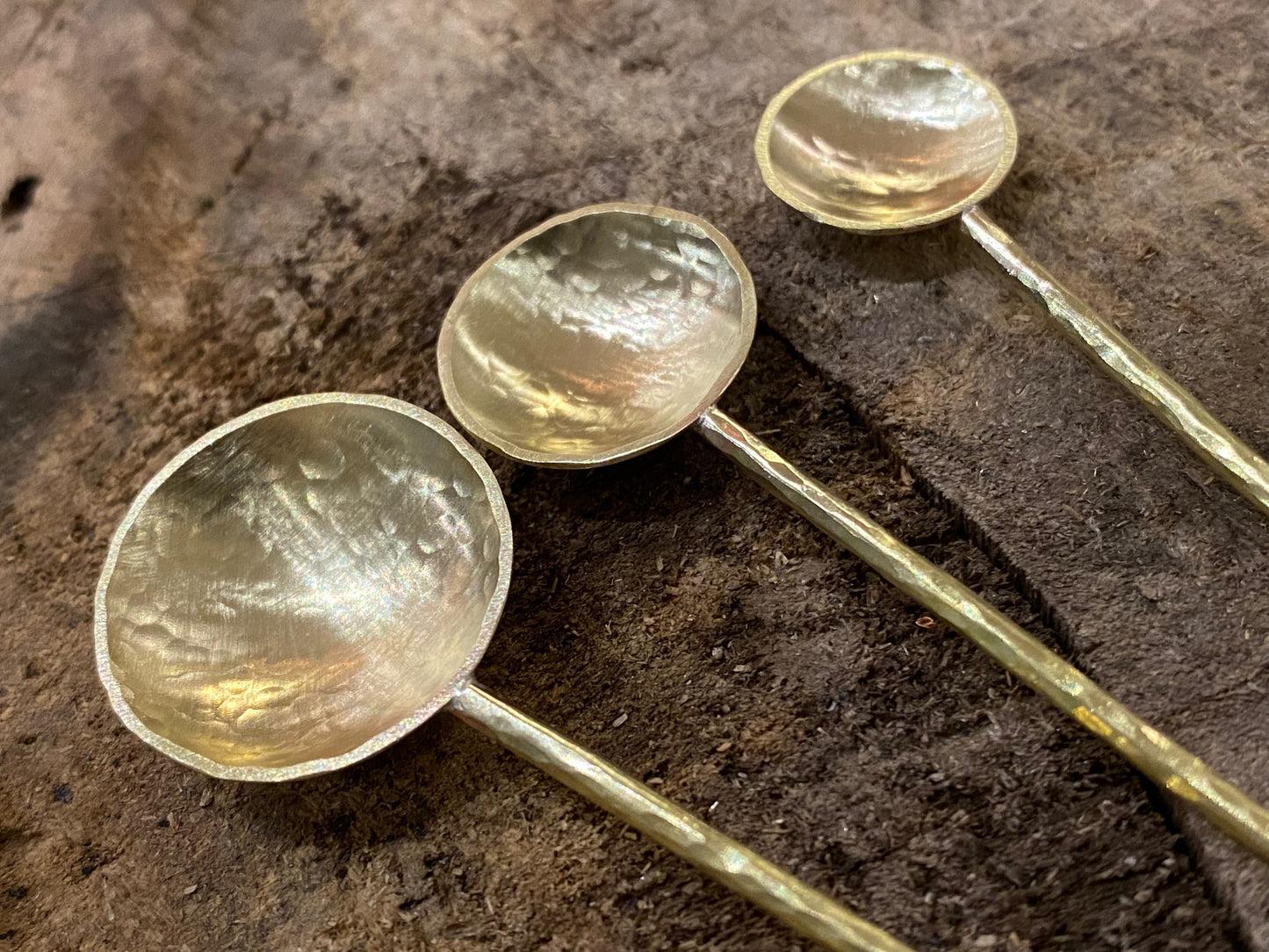 Salt, Coffee & Spice Brass Spoon