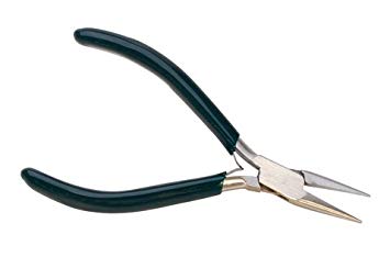 Chain Nose Pliers - green handle