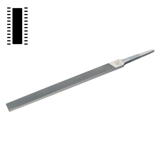 Grobet 6" Pillar/Flat File, cut 4