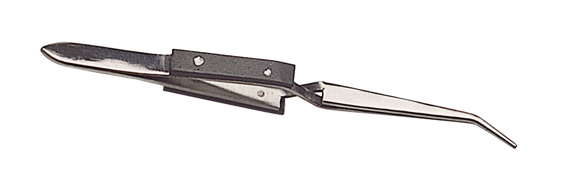 Curved Cross-Lock Fiber-Grip Tweezers