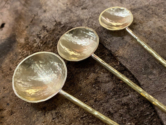 Salt, Coffee & Spice Brass Spoon