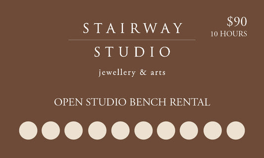 Open Studio Bench Rental - 10 hour punch card