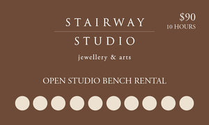 Open Studio Bench Rental - 10 hour punch card