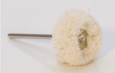 7/8" mini muslin polishing mop - mounted - Pack of 3