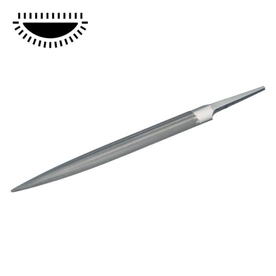 Grobet 6" Half-round File, cut 4