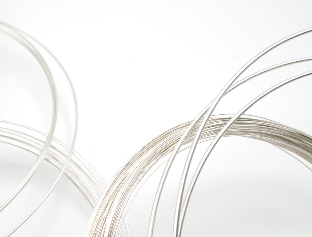 Sterling Silver Round Wire, 1.3 mm (16 ga)